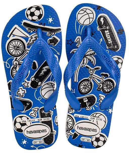 Imagem principal Chinelo Infantil Athletic Havaianas 4127273 Azul/Branco Havaianas Kids Havaianas Kids