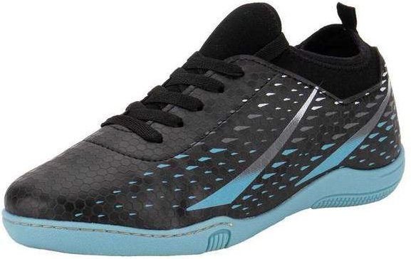 Imagem principal Chuteira Infantil Indoor Molekinho 2808330 - Preto/Azul MOLEKINHO