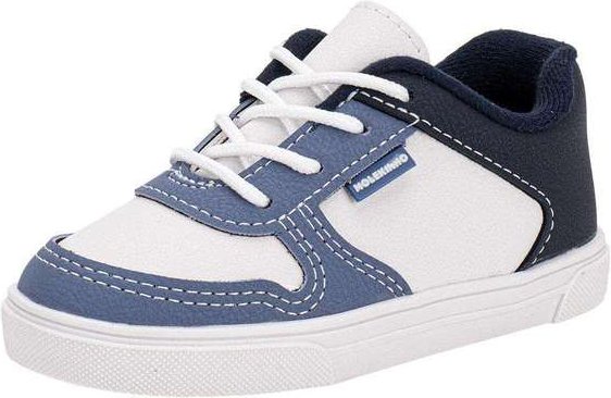 Imagem principal Tênis Infantil Baby Molekinho 2133176 - Branco/Azul MOLEKINHO