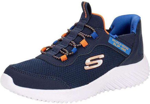 Imagem principal Tênis Infantil Bounder - Brisk-Burst Skechers 403822l - Azul/Laranja Skechers