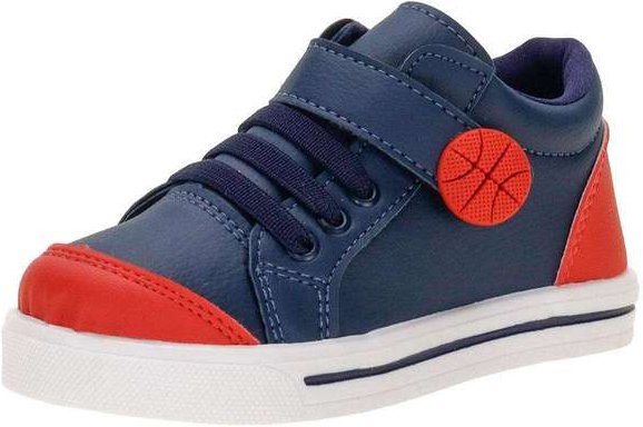 Imagem principal Tênis Infantil Cano Alto Lindo Jú 502477 - Azul/Vermelho Lindo jú