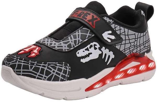 Imagem principal Tênis Infantil Led Minipé Mp2402 - Preto/Vermelho Minipé