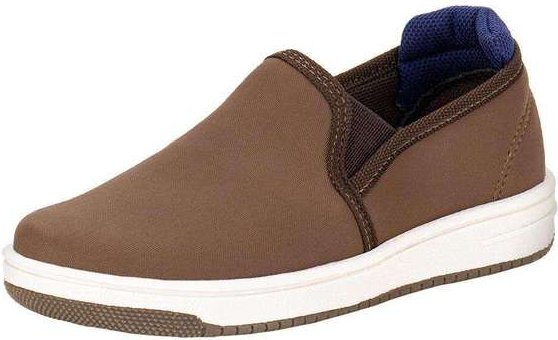 Tênis Infantil Masculico Slip On Funway Ffcg004 - Castanho