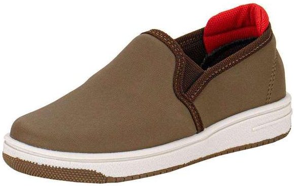 Tênis Infantil Masculico Slip On Funway Ffcg004 - Oliva