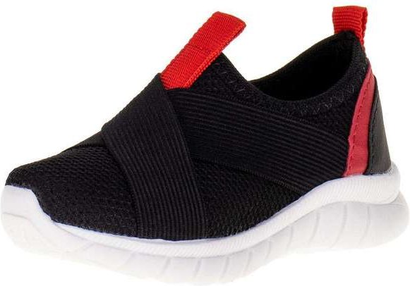 Tênis Infantil Masculino Kids Top - 0309 - Preto/Vermelho