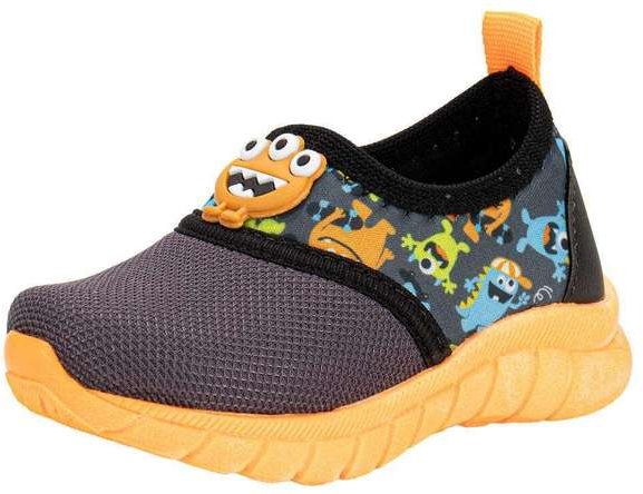 Imagem principal Tênis Infantil Slip On Kids Top 389 - Cinza/Laranja Kids top