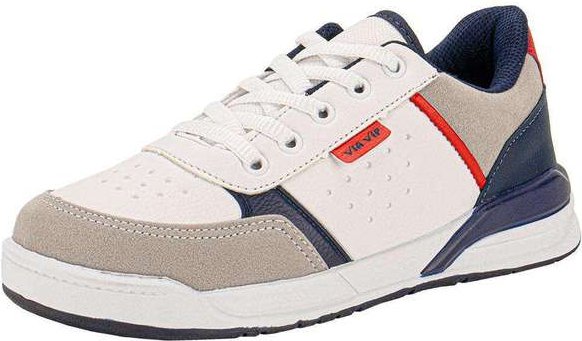 Imagem principal Tênis Infantil Via Vip Vv4009 - Branco/Azul Via Vip