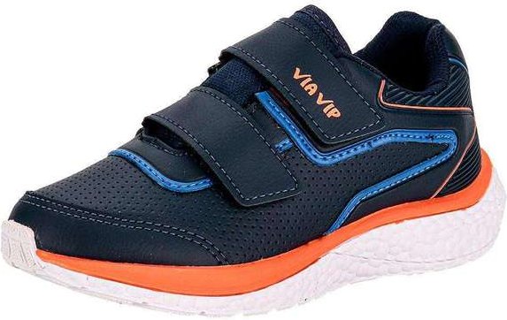 Imagem principal Tênis Infantil Via Vip Vv9528 - Azul/Laranja Via Vip