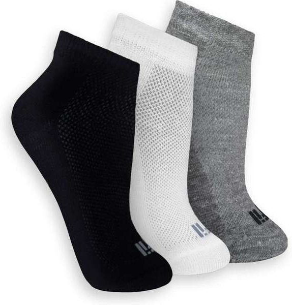 Kit 3 pares de Meias Esportiva Cano Curto Trifil 8014 0901-Preto-Branco-Mescla