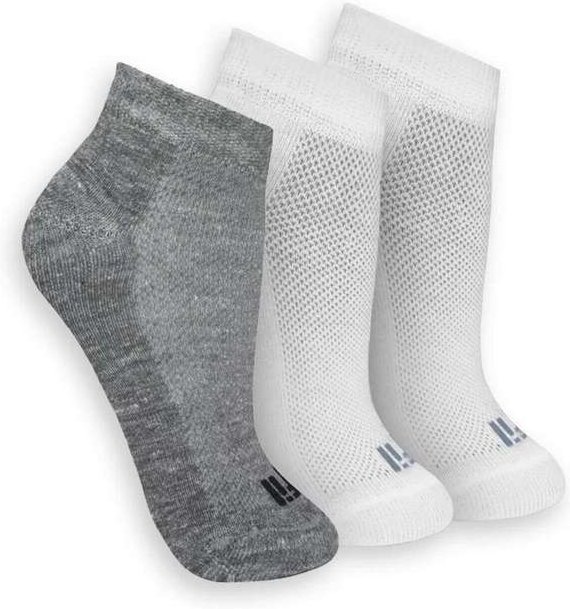 Kit 3 pares de Meias Esportiva Cano Curto Trifil 8014 0902-Mescla-Branco