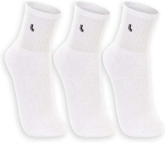 Imagem principal Kit 3 pares de Meias Esportiva Cano Médio Lupo 3148-089 0900-Branco Lupo
