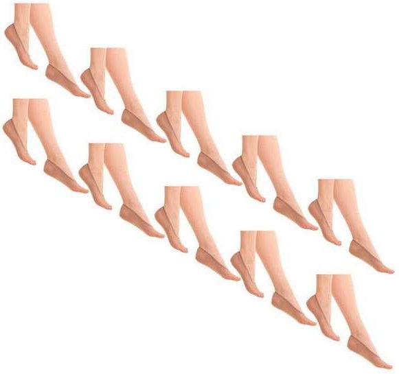 Imagem principal Kit 10 pares de Sapatilhas Fio 40 Loba 5520-001 Pó-De-Arroz