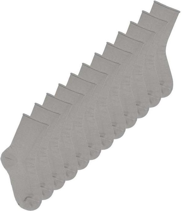 Imagem principal Kit 12 pares de Meias sem Punho Cano Médio Lupo 4421-001 Cinza Lupo