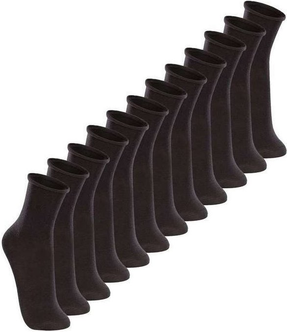 Imagem principal Kit 12 pares de Meias sem Punho Cano Médio Lupo 4421-001 Preto Lupo