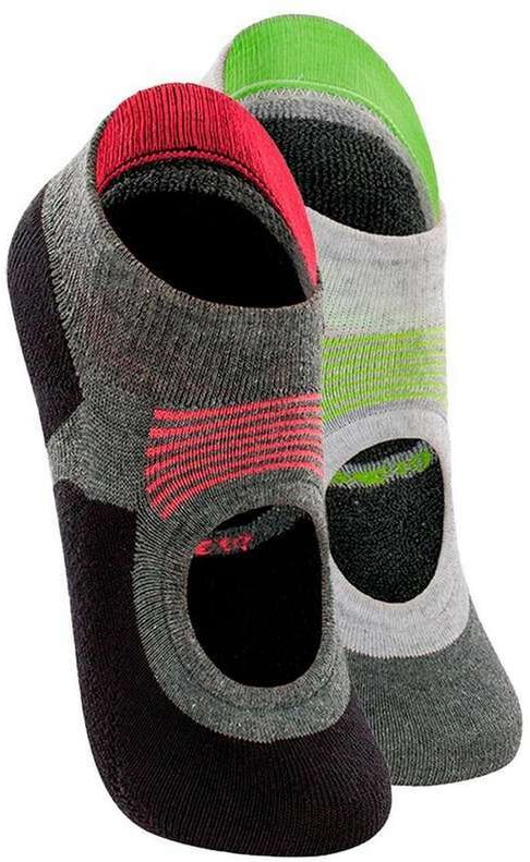 Imagem principal Kit 2 pares de Sapatilhas Antiderrapante Pilates Lupo 3286-002 Cinza-Chumbo-Cinza Lupo