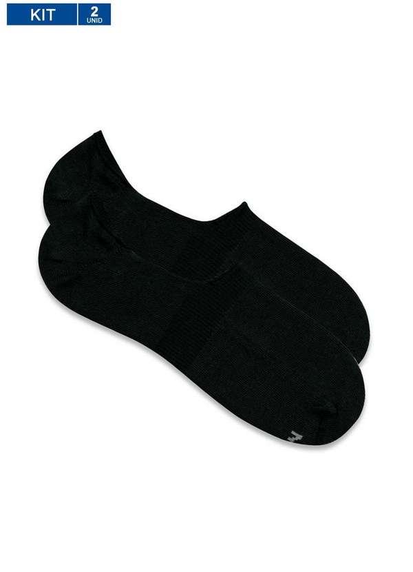 Imagem principal Kit 2 pares de Sapatilhas Invisível Mash 207.02 Pt00-Preto-Preto MASH