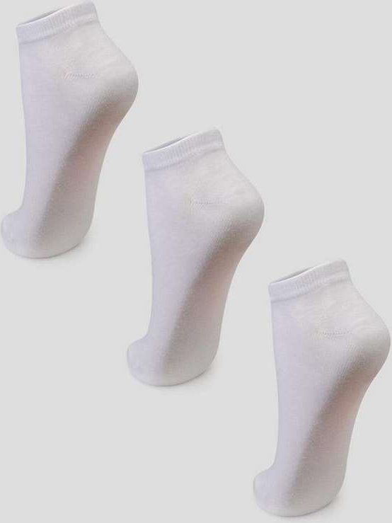 Kit com 3 Meias Cano Curto Puket 8547 3172-100-Branco