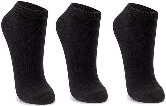 Kit com 3 Meias Cano Curto Puket 8547 3172-102-Preto