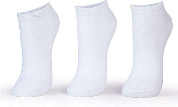 Kit com 3 Meias Cano Curto Puket 8548 3605-100-Branco