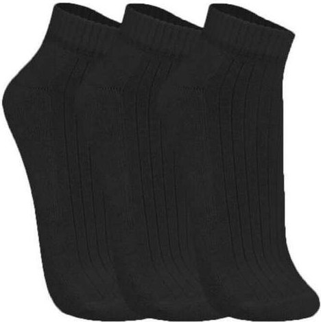 Kit 3 pares de Meias Esportiva Cano Curto Trifil 8004 0009-Preto