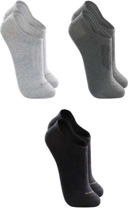Imagem principal Kit 3 pares de Meias Esportiva Invisível Lupo 3270-089 0942-Cinza-Chumbo-Preto Lupo
