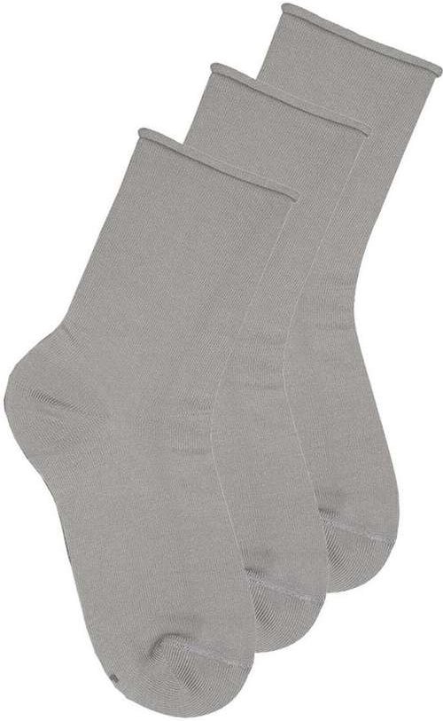 Kit 3 pares de Meias sem Punho Cano Médio Lupo 4421-001 Cinza