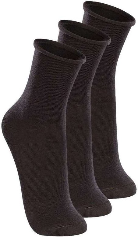 Imagem principal Kit 3 pares de Meias sem Punho Cano Médio Lupo 4421-001 Preto Lupo