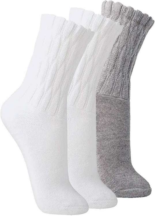 Imagem principal Kit com 3 pares de Meias Aeróbica Lupo 4810-003 Branco-Cinza Lupo