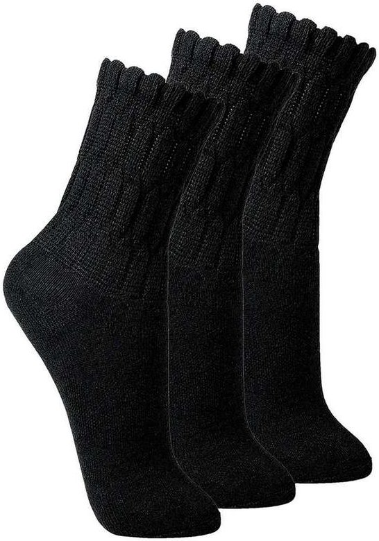 Imagem principal Kit com 3 pares de Meias Aeróbica Lupo 4810-003 Preto Lupo