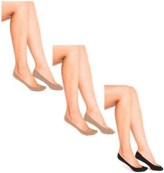 Imagem principal Kit 3 pares de Sapatilhas Fio 70 Trifil 6136 Natural-Preto TRIFIL