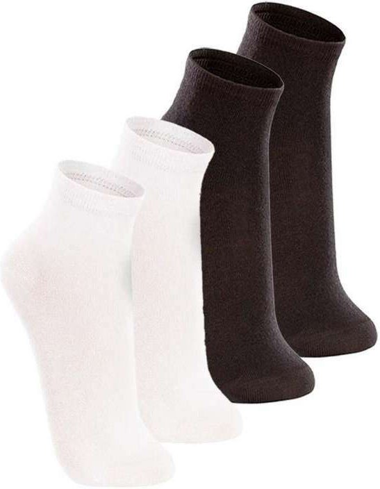 Imagem principal Kit com 4 pares de Meias Cano Médio Lupo 4200-088 Branco-Preto Lupo