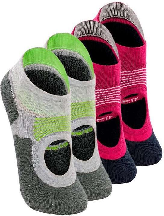 Imagem principal Kit 4 pares de Sapatilhas Antiderrapante Pilates Lupo 3286-002 Cinza-Cereja Lupo