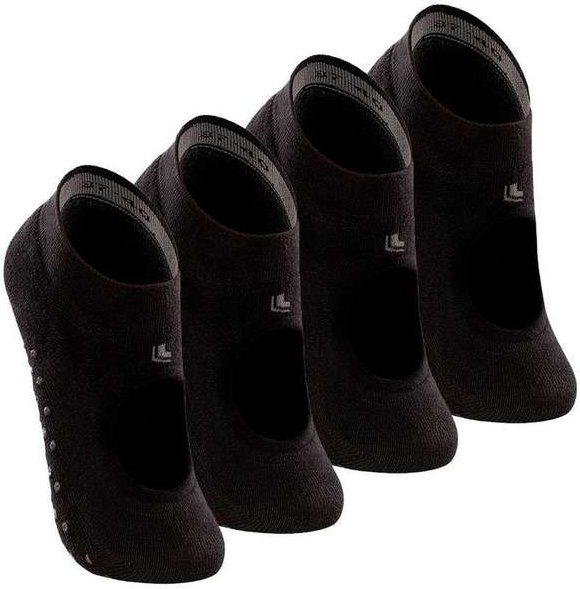 Imagem principal Kit 4 pares de Sapatilhas Antiderrapante Pilates Lupo 3286-003 Preto