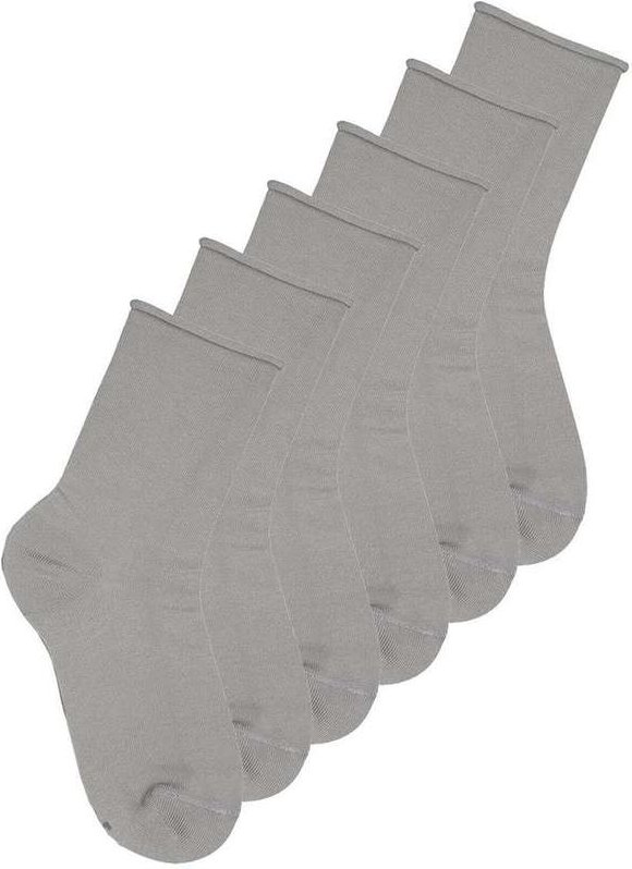 Imagem principal Kit 6 pares de Meias sem Punho Cano Médio Lupo 4421-001 Cinza Lupo