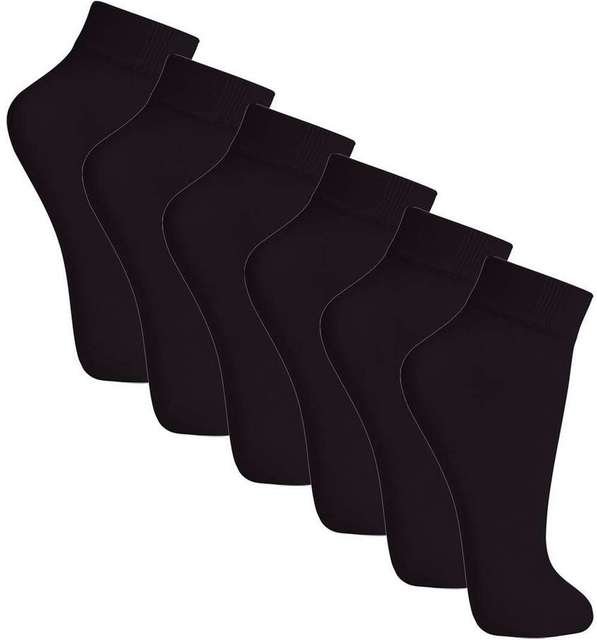 Imagem principal Kit 6 pares de Meias Soquete Fio 20 Loba 5530-001 Preto Lupo Lupo