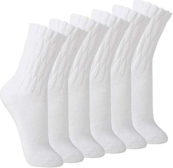 Imagem principal Kit com 6 pares de Meias Aeróbica Lupo 4810-003 Branco Lupo