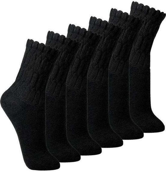 Imagem principal Kit com 6 pares de Meias Aeróbica Lupo 4810-003 Preto Lupo