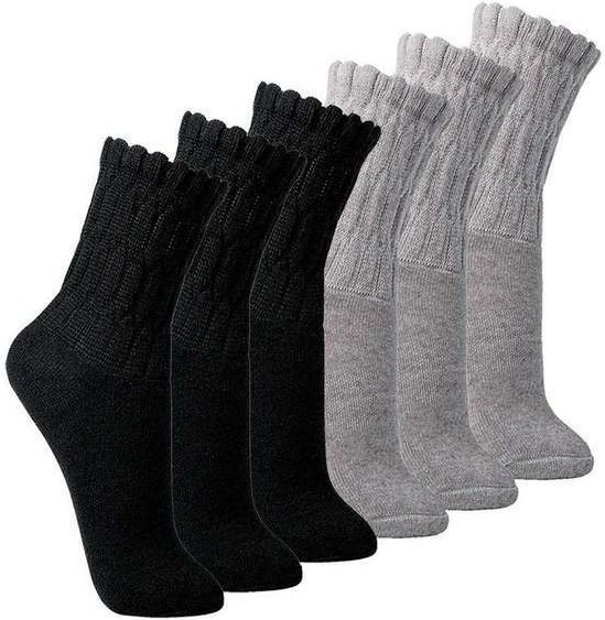 Imagem principal Kit com 6 pares de Meias Aeróbica Lupo 4810-003 Preto-Cinza Lupo