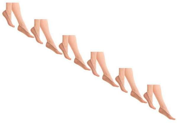 Imagem principal Kit 6 pares de Sapatilhas Fio 40 Loba 5520-001 Pó-De-Arroz