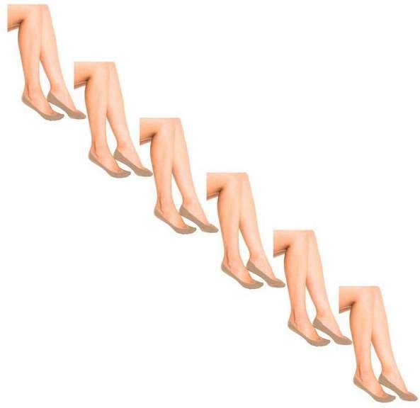 Imagem principal Kit 6 pares de Sapatilhas Fio 70 Trifil 6136 Natural TRIFIL