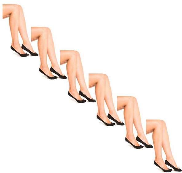 Imagem principal Kit 6 pares de Sapatilhas Fio 70 Trifil 6136 Preto TRIFIL