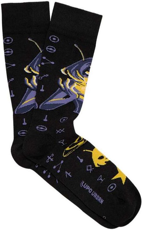 Meia Alienita Lupo 16905-110 9990-Preto