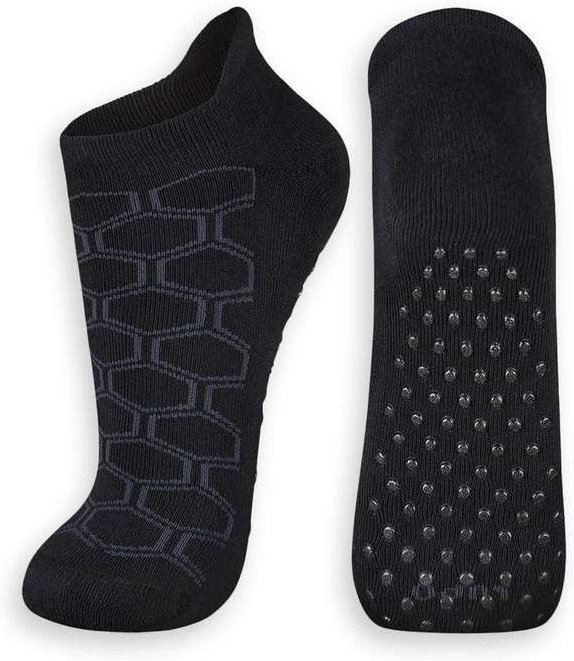 Meia Antiderrapante Cano Curto Lupo 4943-012 9990-Preto