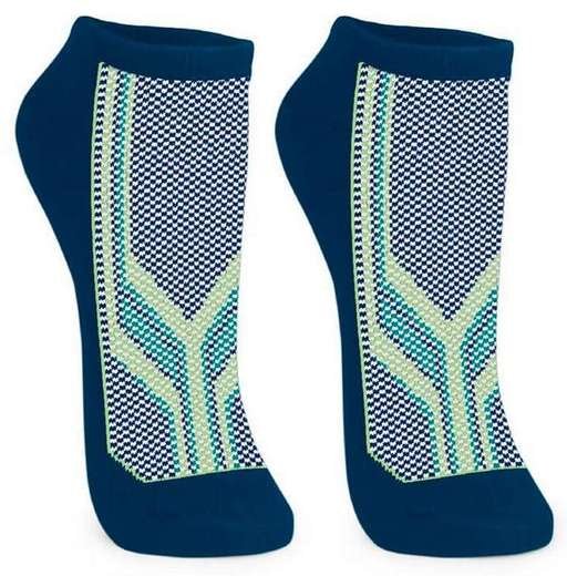 Meia Esportiva Cano Curto Puket 8505 5549-390-Azul-Marinho