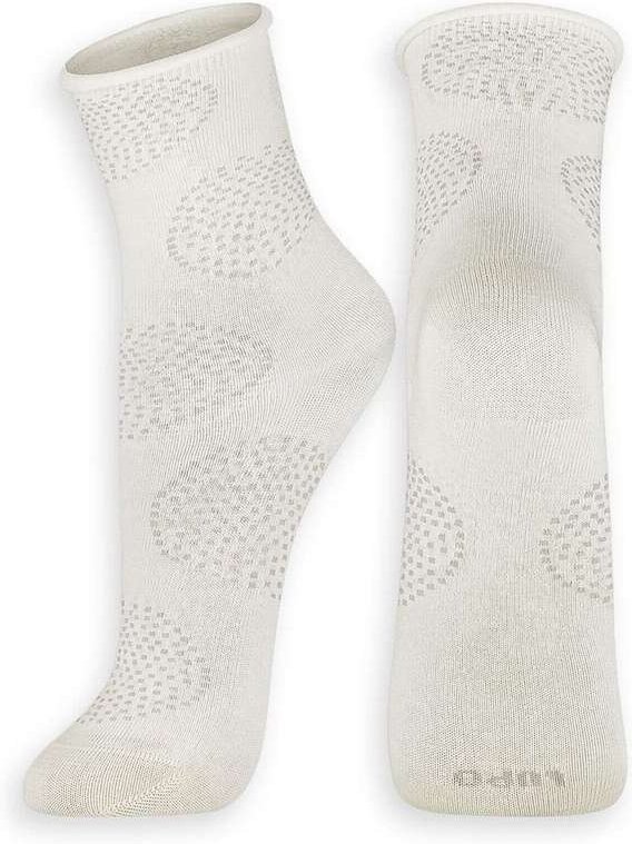 Meia sem Punho Cano Médio Lupo 4421-043 8055-Off-White