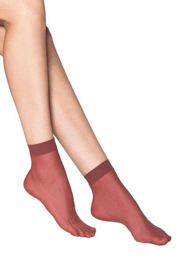 Meia Soquete Fio 20 Loba 5530-001 5920-Carmin