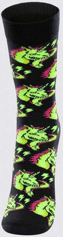 Imagem principal Meia Unicórnio Elétrico Lupo 16901-109 9990-Preto Lupo