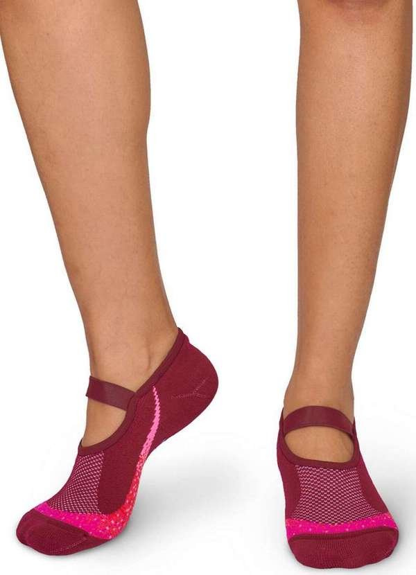 Sapatilha Antiderrapante Pilates Puket 8529 5575-688-Vinho