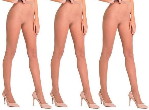 Kit com 3 Meias Calças Fio 20 Europeu Trifil 6308 G Natural