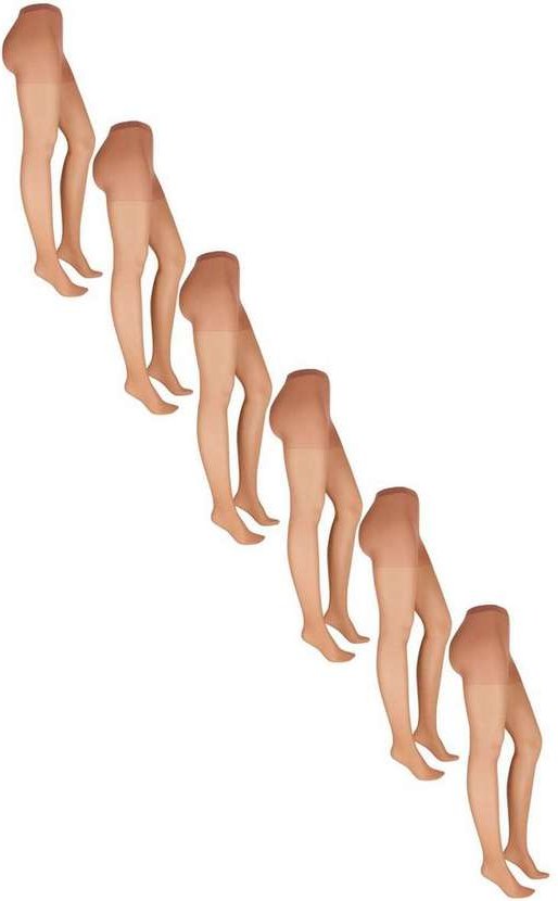 Imagem principal Kit com 6 Meias Calças Fio 15 News Loba 5680-001 Natural-Peach Lupo Lupo